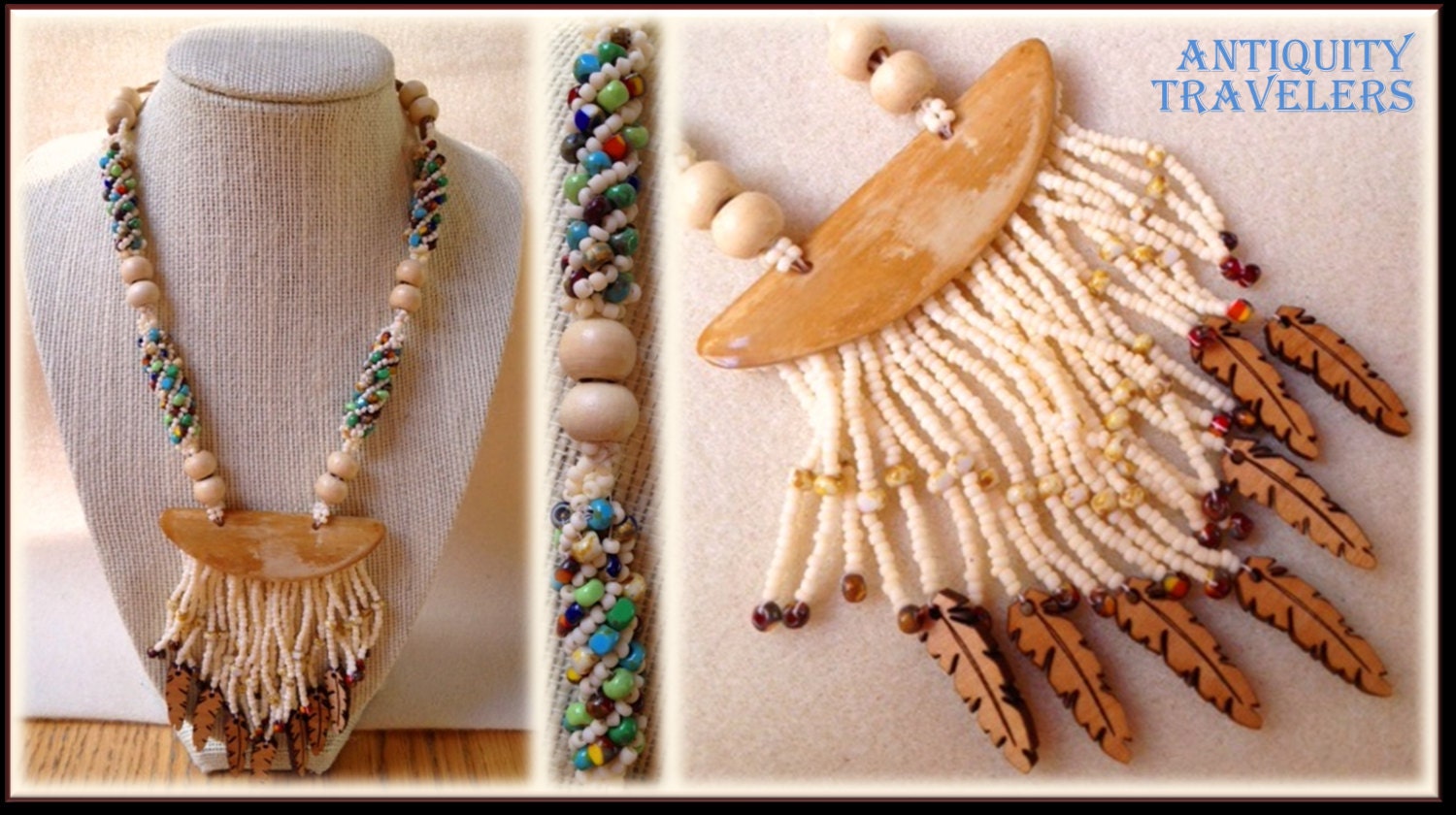 Tribal Inspired Beaded Necklace