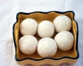 Organic Wool Dryer Balls Eco Friendly Set of Six Unscented or Scented
