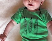 Peapod Baby Onesie - Grass Green American Apparel