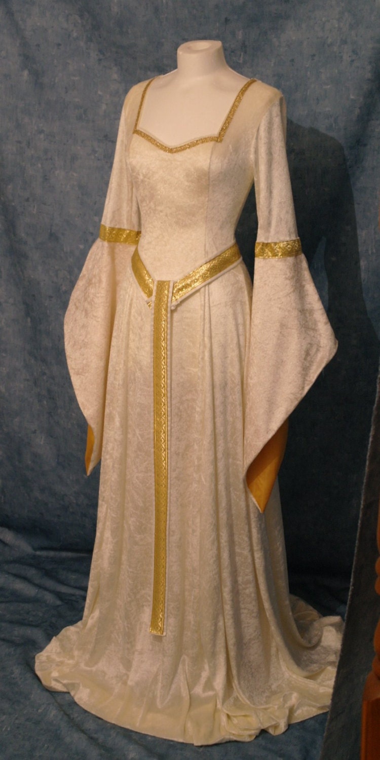 ELVEN DRESS medieval renaissance  fairy dress LOTR the hobbit custom made