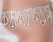 Bridal Garter Set  - Wedding Garter with Crystals