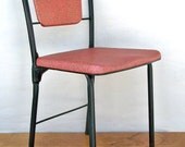 Mid Century Cosco Fashionfold Model 64 - Folding Chair - Rare Red & Black