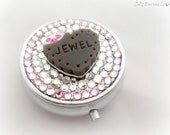 Heart shaped cookie deco pill case, kawaii gift for her, teen girls accessory
