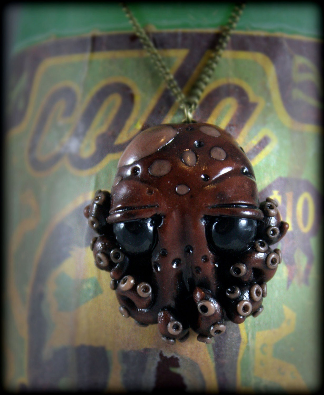 Baby Octopus Necklace, jewelry, handmade