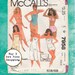 Vintage Lingerie Lace Camisole, Bra, Panties, Slip, 1982 McCalls 7958 Pattern, 8,10,12, Complete