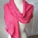 Shimmery, sparkling cotton shawl in pretty pink