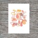Composition II - print giclee from watercolor painting - abstract painting