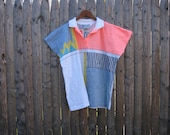 Vintage IXSPA Patterned Tennis Shirt Size Large