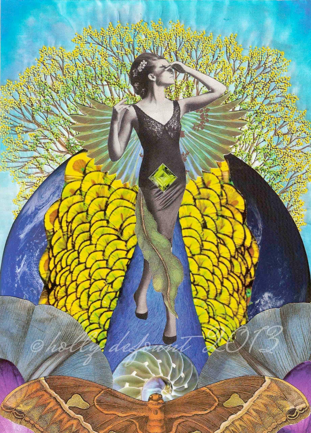 The World Sibylline Tarot Art Giclée Print 5 x 7" Matted