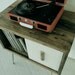 Reclaimed Wood Record Cabinet
