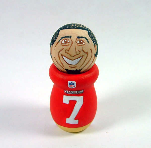Colin Kaepernick 7 San Francisco 49ers Handmade Wood Figure Collectible Cake Topper READY TO SHIP
