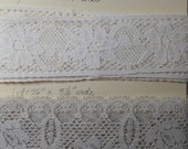 Wide Vintage Intricate Lace for Repurposing Over Three Yards