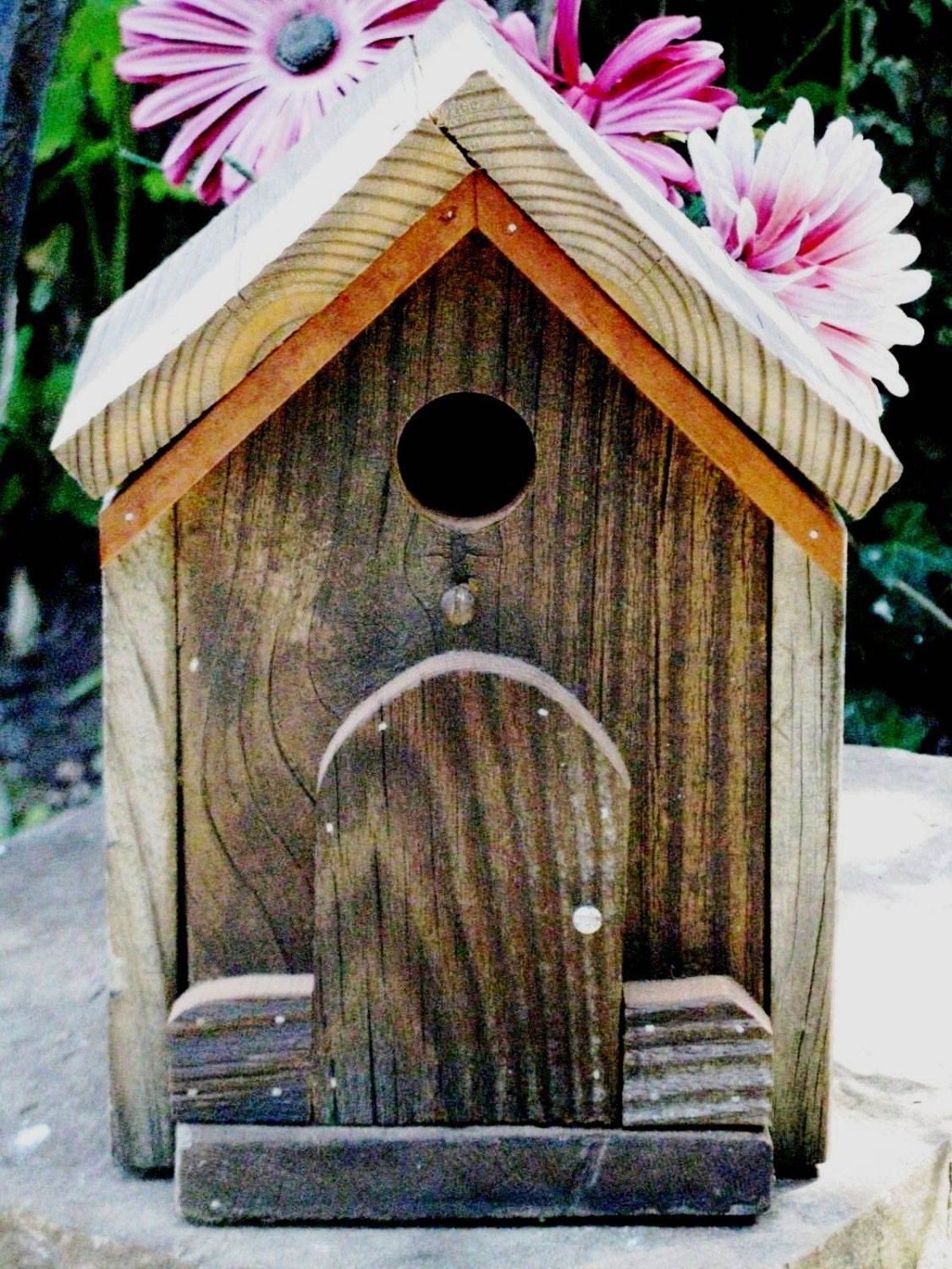 My Country Home, Birdhouse from the Rustic Collection, Tabletop, Upcycled Materials