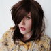 SALE - ALMOND MILK // Brunette Brown Hair // Straight Natural Wavy Medium wig