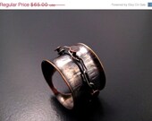 50off SALE FREE SHIPPING Mixed Metal Chain Ring With Rivets Mixed Metal Jewelry
