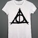 Harry Potter - Deathly Hallows Symbol - White Tshirt