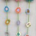 Happy Flowers Crochet Wall Hanging Decor