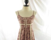 Summer Dusy Rose Pink Quaint Fairy Whimsical Rustic Victorian Shabby Chic Crochet Marie Antoinette Dreamy Mini Dress Long Tunic Top