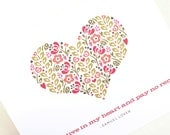 Romantic Greeting Card, Anniversary Card, Valentine // IN MY HEART