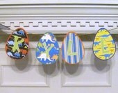 Dinosaur Eggs Birthday Banner with Personalized Name Banner