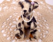 SPECIAL SALE Lady Leopard Miniature Artist bear, 7cm - 2 3/4 inches by VonneBears