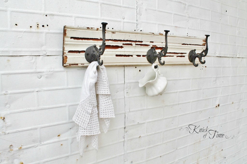 Reclaimed Wooden Coat Rack - Coat Hook, Jewelry or Key Wall Hook - Created from Antique Salvaged Wood