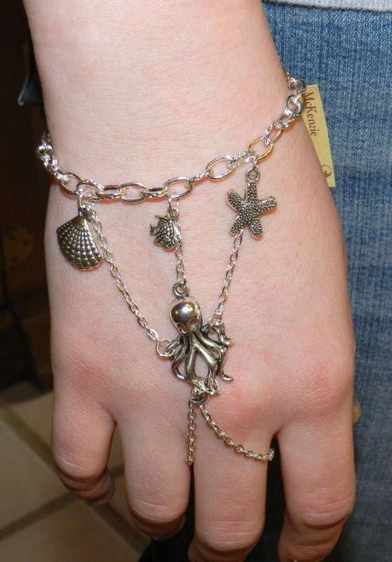 Slave Bracelet Hand Jewelry Octopus Sea Charms Starfish Body Chains Trendy Jewelry Chic Spring Summer Jewelry