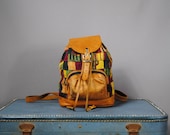 Vintage PATCHWORK Ethnic GUATEMALAN Mini BACKPACK