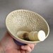 Shaving Bowl Ready To Ship Gray and Blue Dottie Shaving Bowl by Symmetrical Pottery