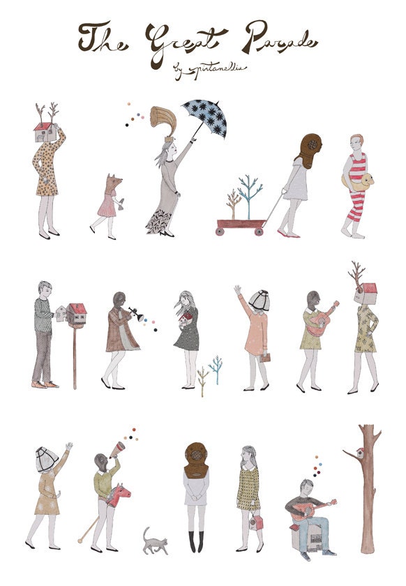 The Great Parade - A3 Limited edition print
