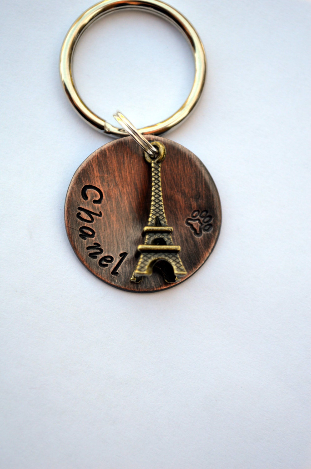 Pet ID Tag -From Paris with Love -Eiffel Tower