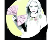 Fashion Illustration Print 5x7 -'Bow Peep'