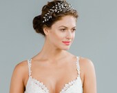 Bridal Crown Headband with Crystal Rhinestones - 20's Style