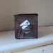 VINTAGE metal box / industrial chippy rusty metal box / document box /draw / ammo box / organisation