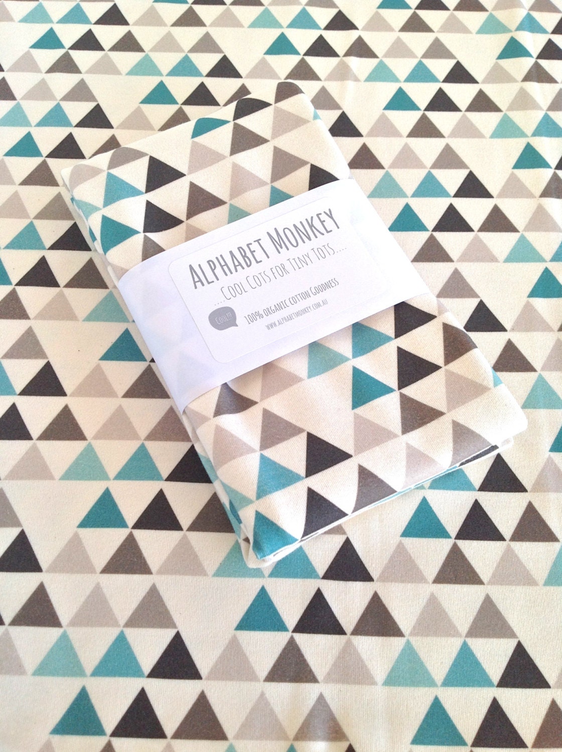 Organic Cotton Jersey Swaddle Blanket..geometric print
