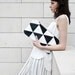 NEW Contrast Triangles Pouch No. LH-201