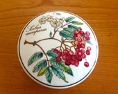 Botanica Villeroy & Boch Trinket Box or Covered Dish for Jewelry, hairpins - dresser box - vanity jar - Rowan