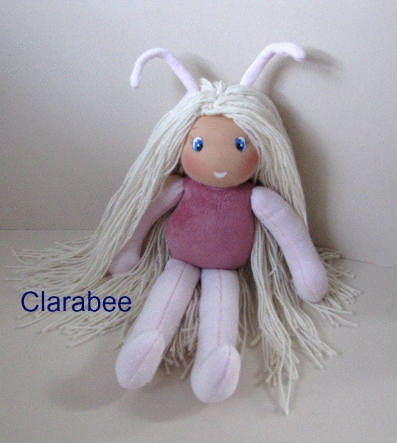 Cotton Velour cloth doll Clarabee