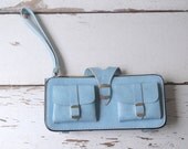 Retro Robin Egg Wristlet Purse