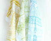 Tea Towel Gift Pack Tribal Print Hand Drawn Print 100% Cotton Kitchen Towel Set
