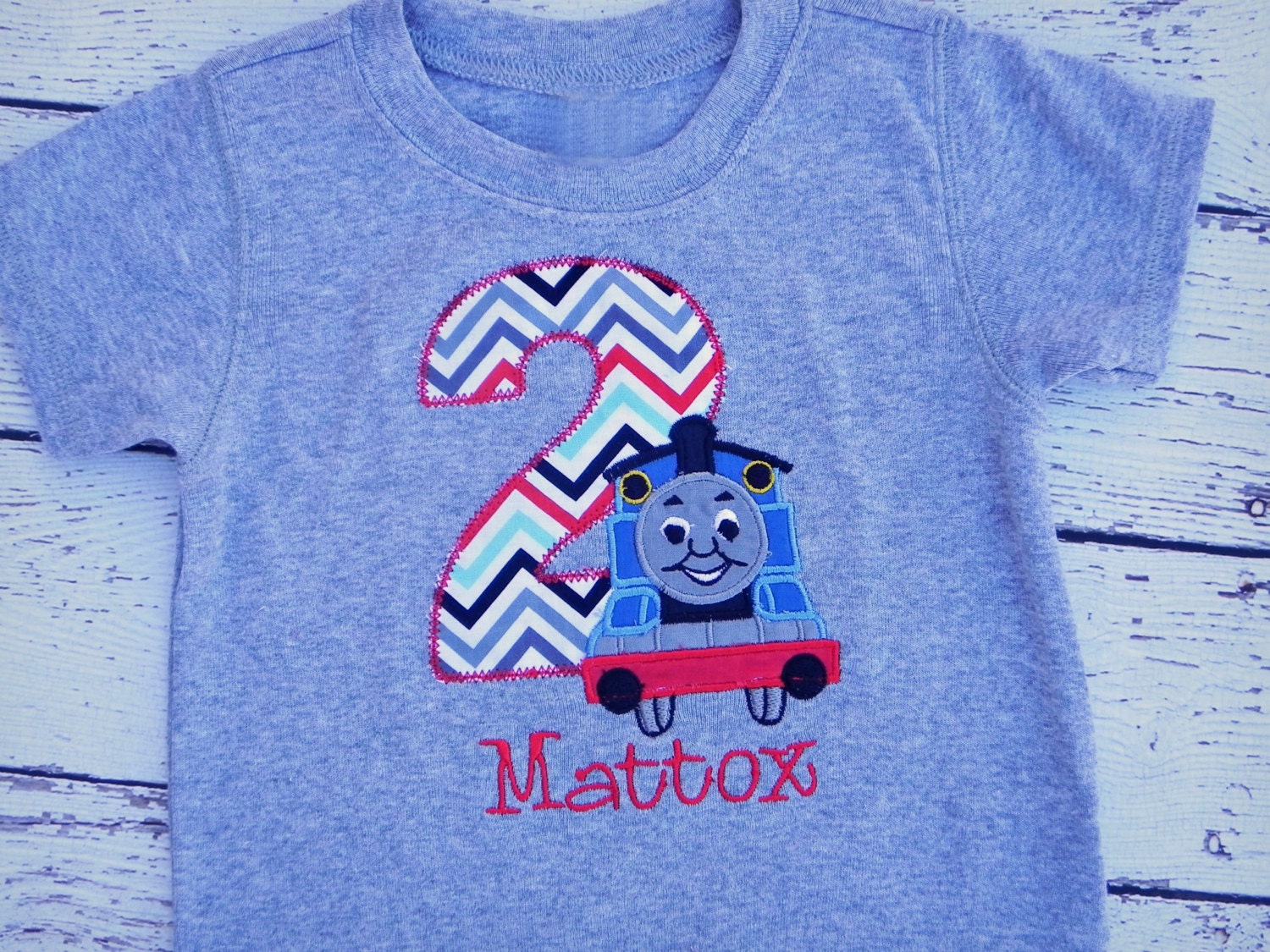 Thomas the Train Birthday Shirt Personalized