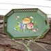 Vintage Metal Serving Tray, Toleware, Hand painted Tole Tray, 1940s Kitchen Decor, Shabby Chic / Cottage Decor