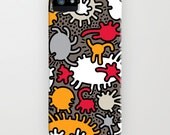 Whatzit -iPhone Case - Red Gold Brown Comic Style