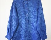 Blue Rose 90s Cluless Collared Blouse