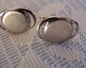 Vintage 70's "SWANK" Silver Toned Gentlemen's Cuff Link