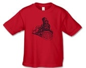 2 Year Birthday Shirt - Second Birthday Train T-Shirt ( Train 2 BTT 1112 )Perfect for a vintage train party