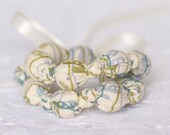 Teal Stems Teething Necklace, Chomping Necklace, Breastfeeding Necklace, Nursing Necklace, Fabric Necklace