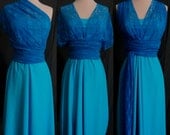 Turquoise Blue Lace Bridesmaids Infinity Dress ...67 Colors... Wedding, Party, Prom, Holiday