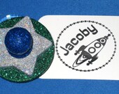 Rocket Ship Valentine for Boys Personalized Rocket Gift Retro Style Rocket Idea for Outer Space Party Space Traveler