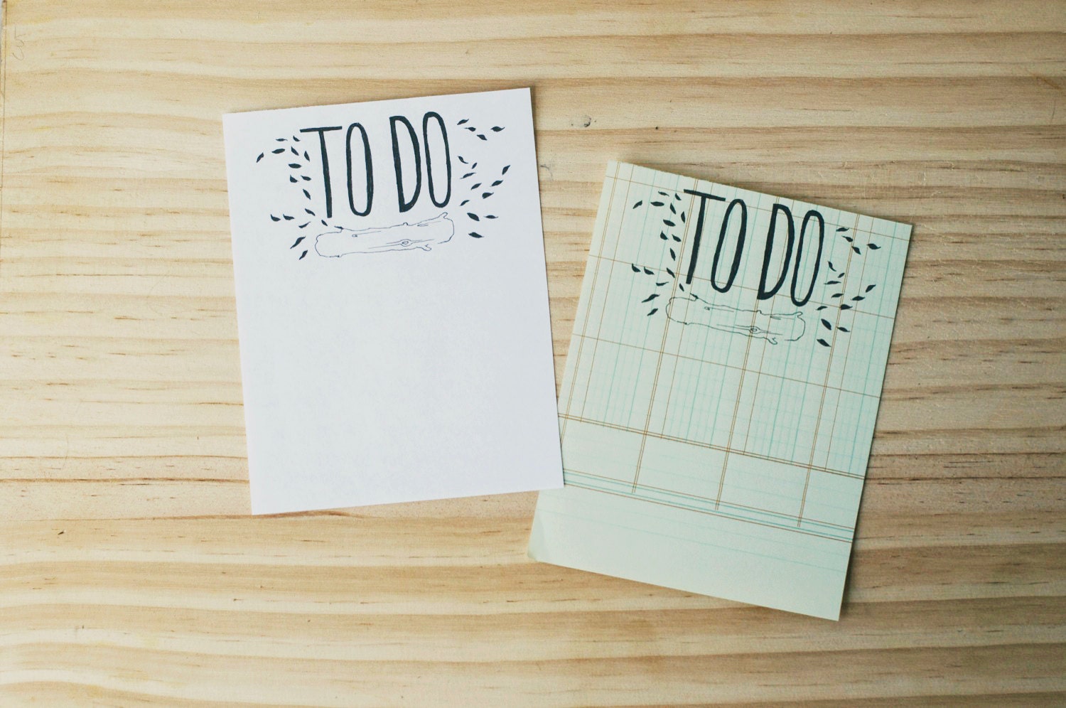 leafy outdoorsy to do list - PDF printable - hand lettering